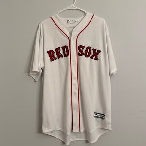 White Boston Red Sox baseball jersey